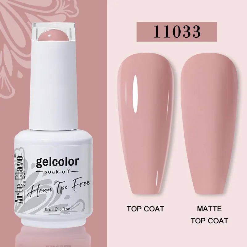Arte Clavo 116Colors Gel Nail Polish 15ml Colorful Gel Semi Permanent Soak Off UV Gel Nail Art DIY Design Varnishe Nail Supplies
