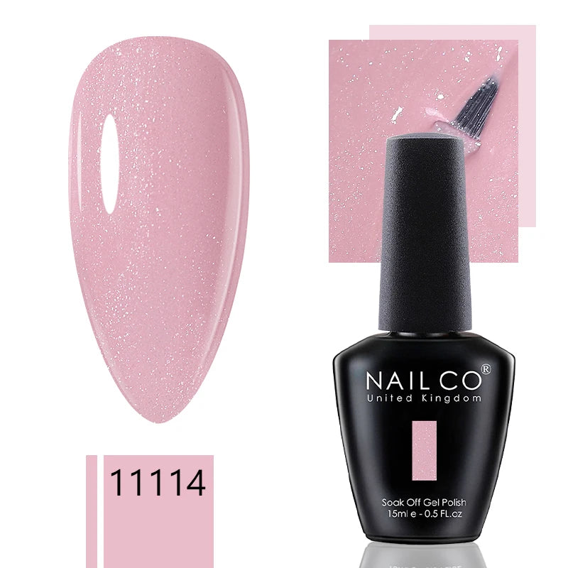 NAILCO 15ml Dark Gel Nail Polish Semi-permanent Varnish Hybrid UV Nails Art Glitter Colors Gel Polish Manicure Enamels For Nails