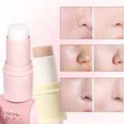 Hydrating Invisible Pore Base Makeup Stick, Moisturizing Oil-control Primer Makeup Cream, Lip balm,Brighten Modifying Skin Color