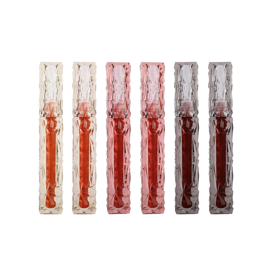 6 Color Water Lip Glaze Mirror Gloss Natural Lasting Hydrating Moisture Not Easy To Take Off Makeup Liquid Lipstick
