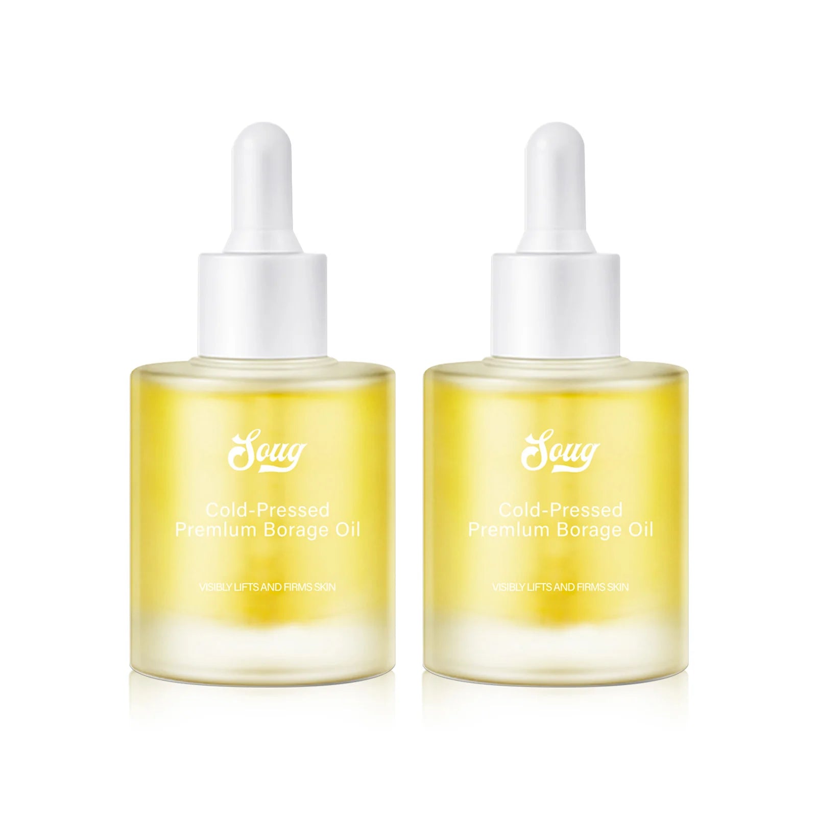 Pressed Borage Oil - 100% Pure Natural Face Oil for Skin Lifting & Firming, Vegan, GMO-Free, for Elasticity & Brightening. 30ml