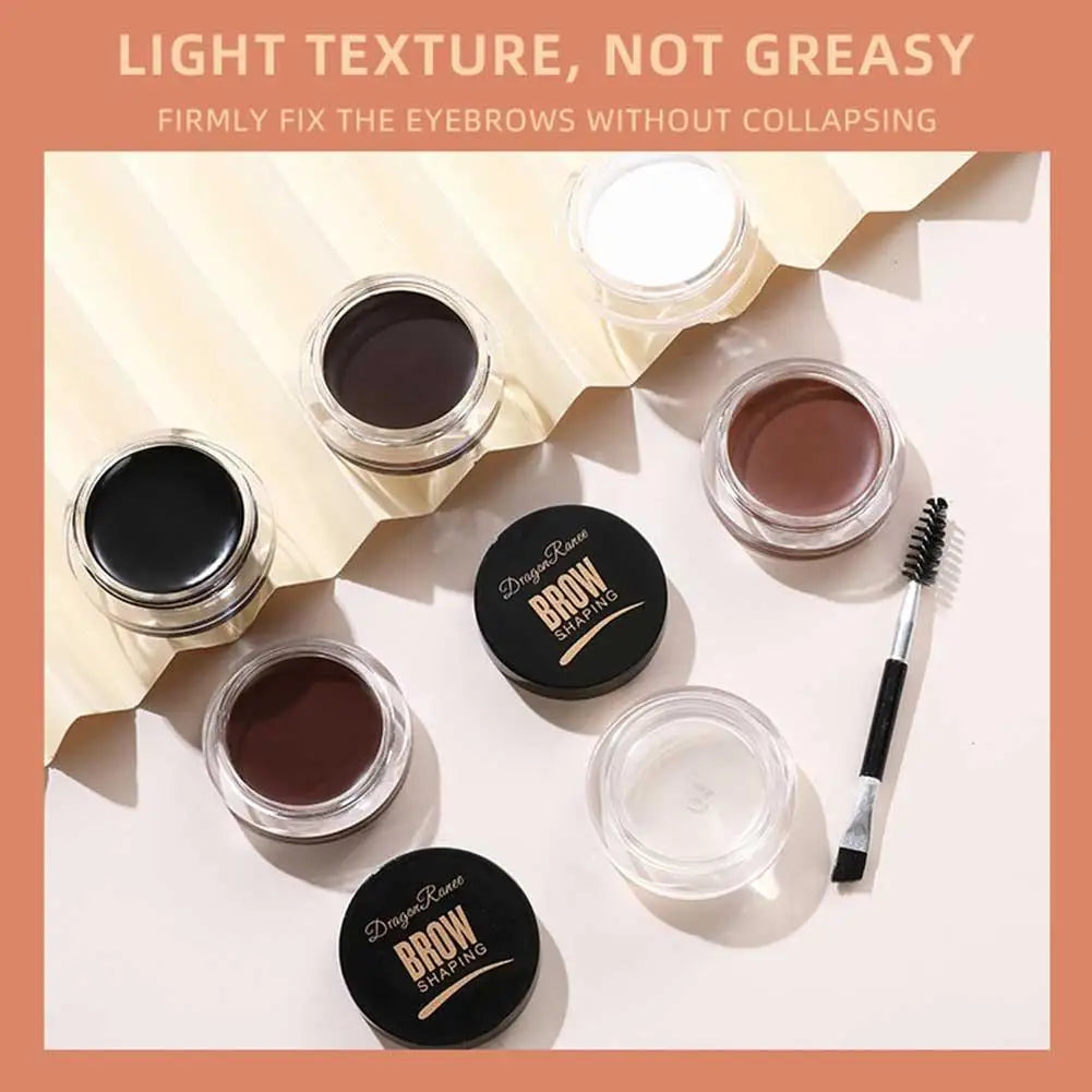 Clear Eyebrow Styling Gel Soap Wax Intense Hold Brow Lamination Effect Waterproof Non-Smudging Feathery Wild Brow Shaping Cream