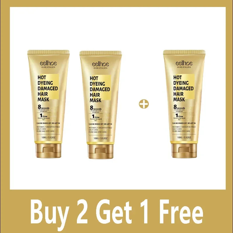 Keratin Hair Mask Professional Repair Damaged Dry Frizy Hair Anti Rolling 5s Magical Smooth Shiny Hair Care Moisturizing Cream