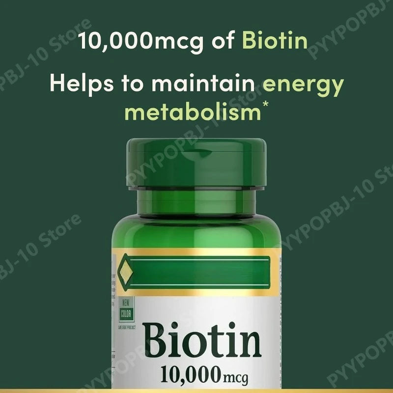 Biotin Vitamins for Hair Skin Nails Supports Beauty Daily Formula 10,000 Mcg 120 Softgels Pack of 1 Adult Supplement
