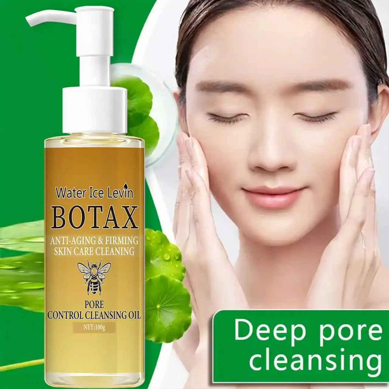 Cleansing Oil with Retinol & Bee Venom - Moisturizing & Protective Facial Cleanser with NMN for Elastic Skin