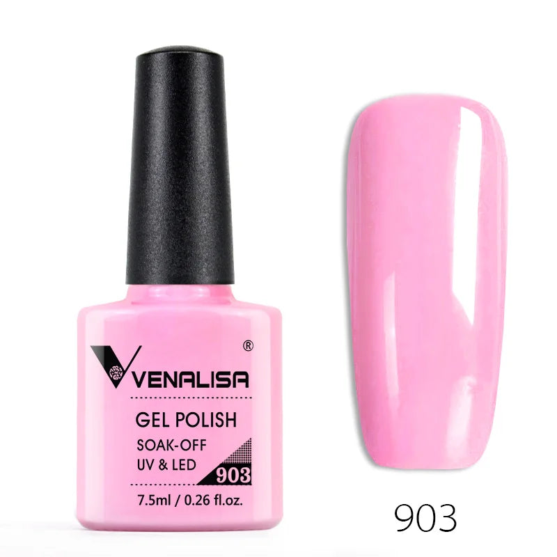 Venalisa 7.5ml Fashion Shiny Soak Off UV Gel Nail Gel Polish Cosmetics Nail Art Manicure Nails Gel Polish Tips Nail Varnish