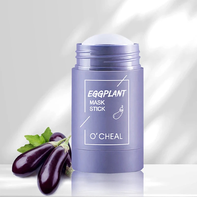 Ocheal Mask Green Tea Bamboo Charcoal Solid Facial Mask Cleansing Stick Deep Cleansing Pores, Removes Blackheads, Controls Oil, Moisturizes and Hydrates, Smear-On Mud Mask for Men and Women