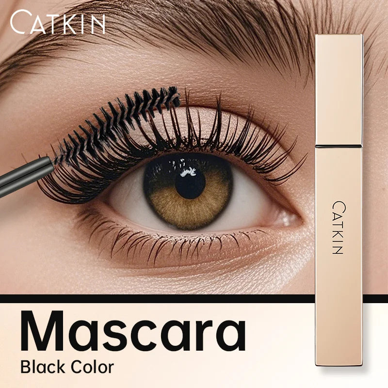 CATKIN Mascara Black, Volumizing & Lengthening Waterproof Nourish Eyelash Mascara, Create Longer and Thicker Looking Lashes