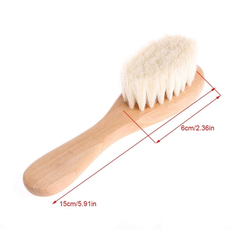 Baby Hair Brush & Comb Set Children Hair Brush Soft Nylon Bristle Cradle Caps Hair Brush for Toddler Infant  Massage