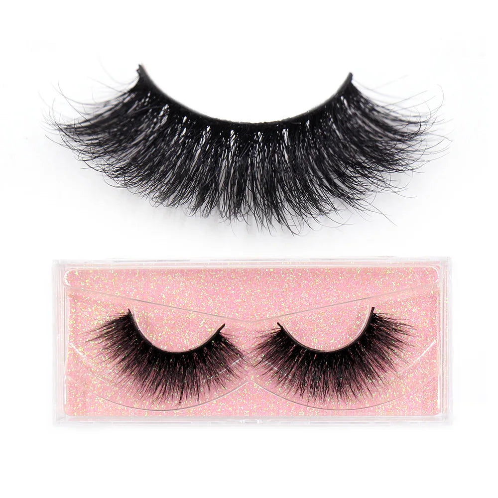 False Eyelashes 3D Mink Lashes Soft Fluffy Natural Long Fake Lashes Full Stripe False Eyelash Volume Eye Lashes for Makeup D101