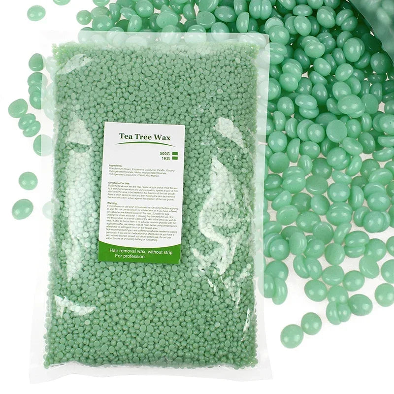 1000g Wax Beans Hot Film Painless Waxing Beads Depilatory Hard Wax Beans Heating Wax Machine Bikini Face Body Hair Removal