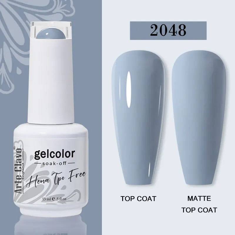 Arte Clavo 116Colors Gel Nail Polish 15ml Colorful Gel Semi Permanent Soak Off UV Gel Nail Art DIY Design Varnishe Nail Supplies