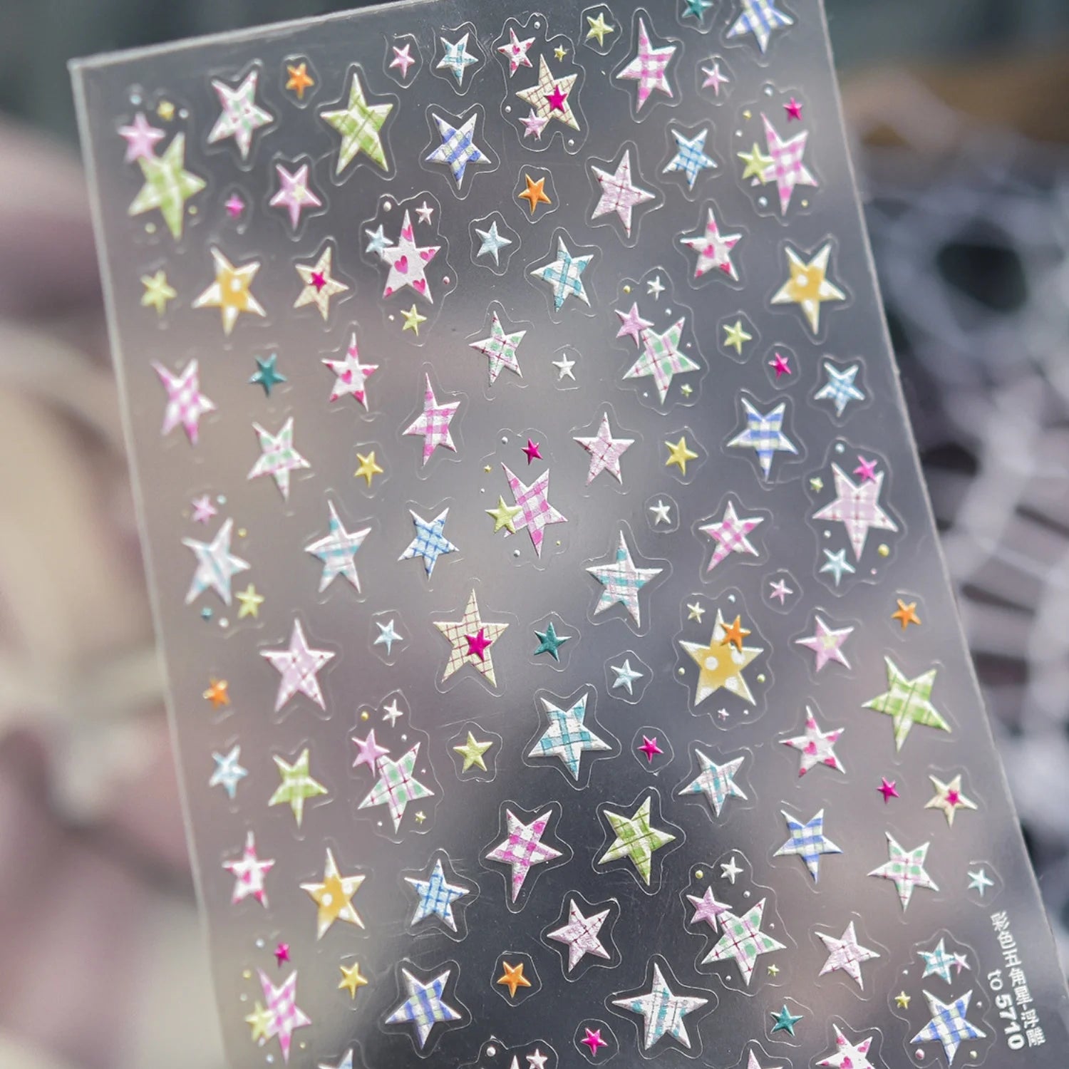 5D Summer Ocean Nail Stickers Seaside Vacation Colorful Fish Bubble Starfish Little Octopus Nail Decal Fresh Sea Manicure Decor