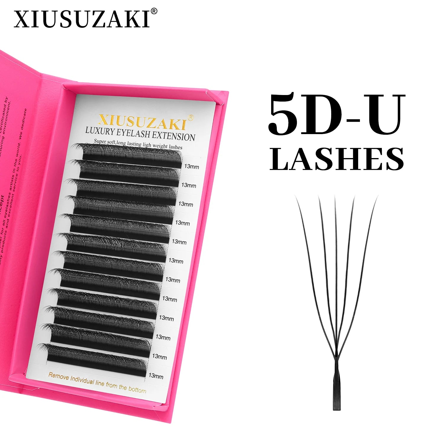 XIUSUZAKI  U-Shaped YY 3D 4D 5D Eyelash Extensions New Style U 2D YY Lashes Extension Mink Premade Volume Fans False Eyelashes