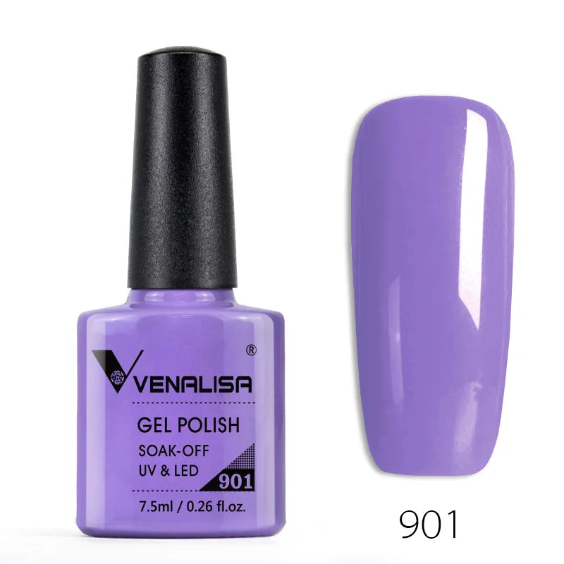 Venalisa 7.5ml Fashion Shiny Soak Off UV Gel Nail Gel Polish Cosmetics Nail Art Manicure Nails Gel Polish Tips Nail Varnish