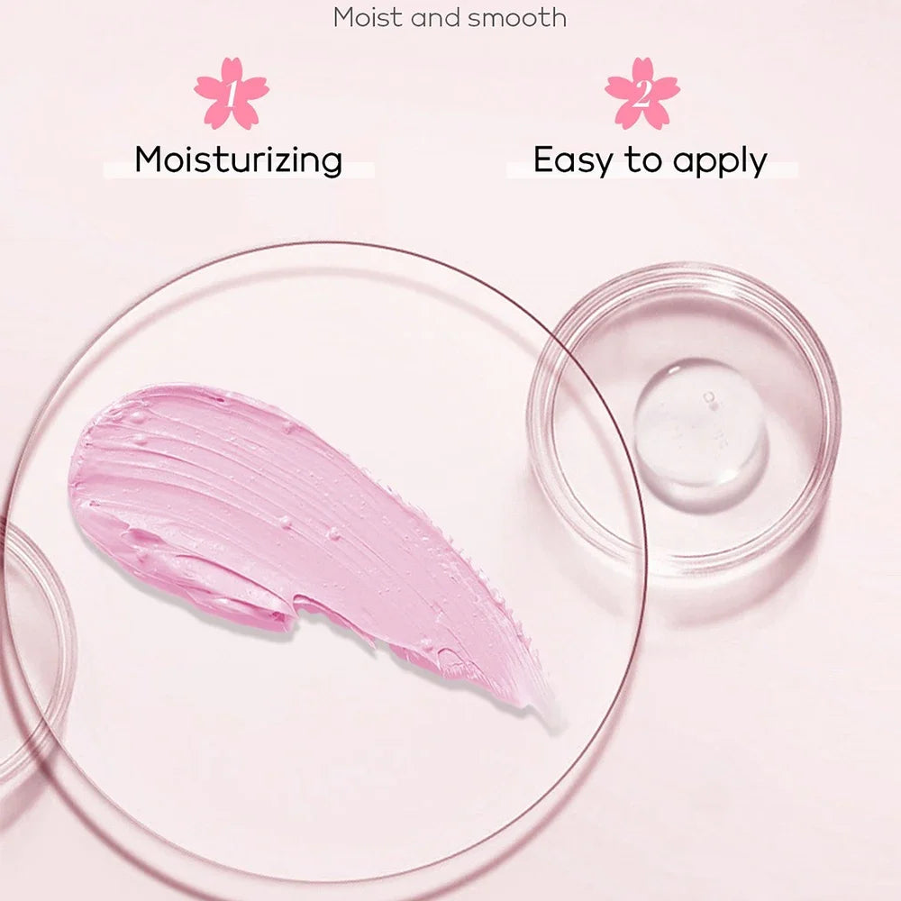 10/12 PCS Sakura Mud Face Mask Set Deep Cleansing Pore Shrinking Oil Control Blackhead Removal Moisturizing Skin Care