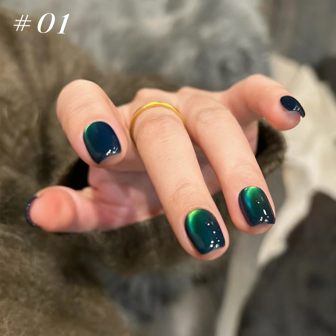 MIANEL 12ml Green Cat Magnetic Gel Nail Polish Spider Lily Varnish Soak Of UV Light Nails Nail Salon Winter Nails 1-21pcs