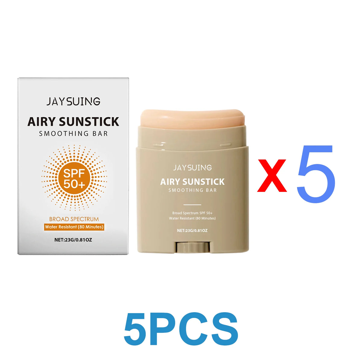 Face Cream Stick Moisturizing Facial Body Sunscreen Matte Sun Stick SPF 50+ UV Protective Cream Refreshing Hydrating Waterproof