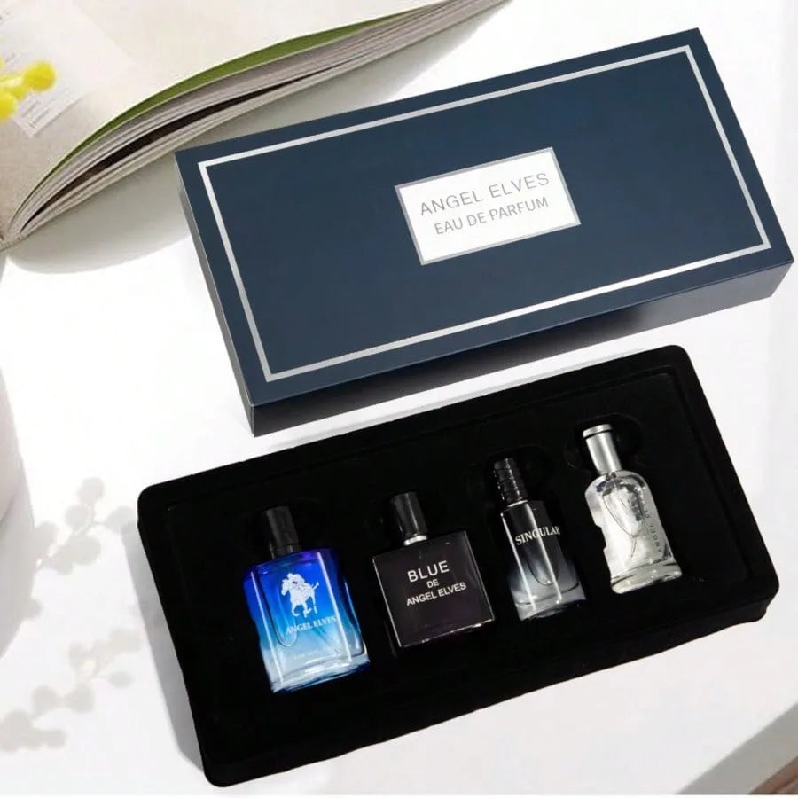 Fresh Lemon Men’s Cologne Set – 4-in-1 Long-Lasting Fragrance Kit Perfect Gift for Men