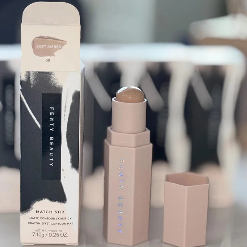 Fenty Beauty Powder Highlighter Contour Palette Long-lasting Shimmer Easy to Blend for All Skin Tones Natural Face Cosmetics