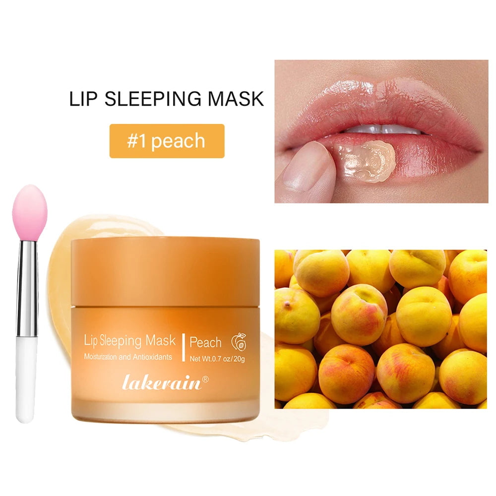 Lip Sleeping Mask Nourishing Overnight Lip Treatment Vitamin C Moisturizer Butter Hydrating Dry Flaky Lips Skin Care
