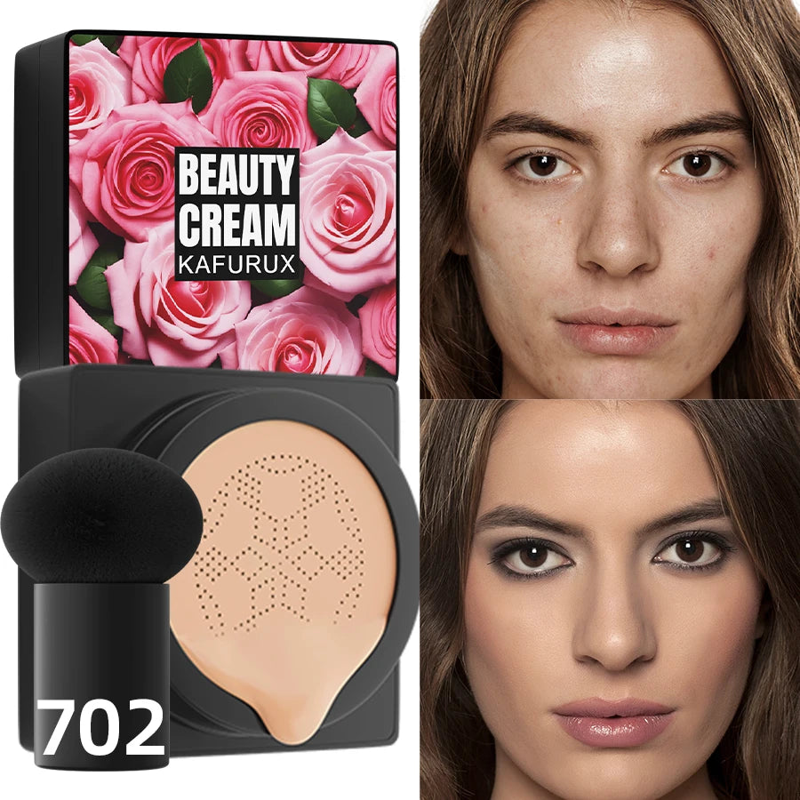 5 Colors Magic Foundation Mushroom Head Air Cushion 1PC CC Cream Concealer Moisturizing Waterproof Foundation Base Makeup Gifts