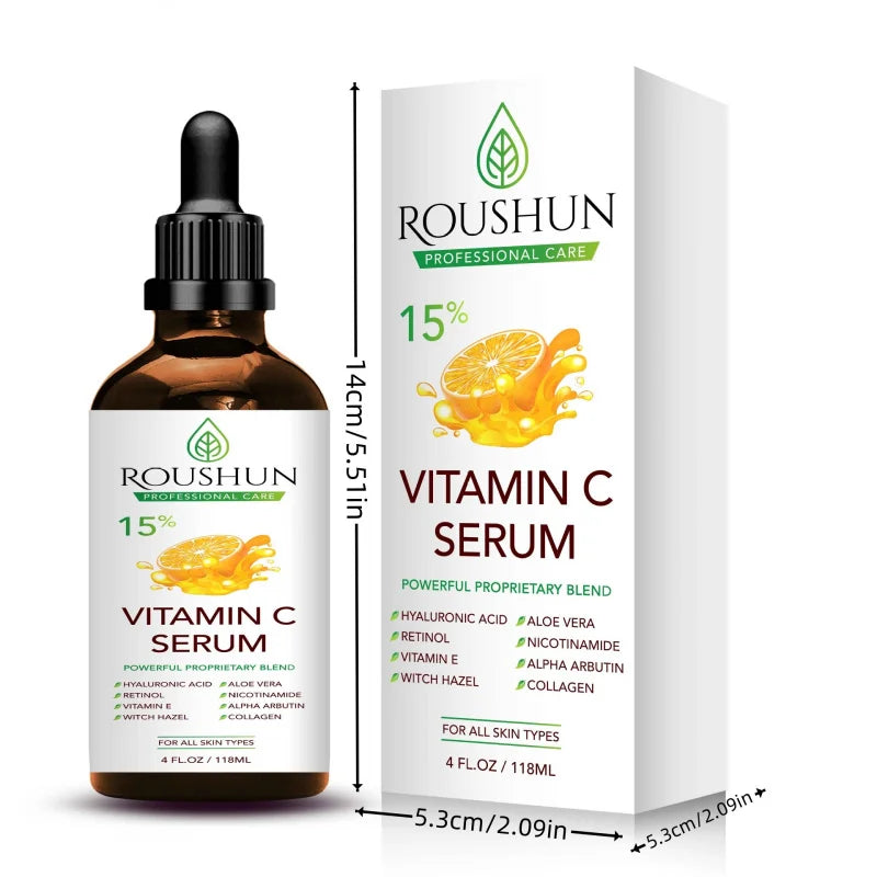 118ml Vitamin C SerumFace Care Skin Care Essence Liquid Hydrating Moisturizing  EssenceTO Body, Eye, Face,  HandEssential Oil