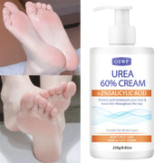 GSWP 60% Urea Moisturising Hand and Foot Cream, Containing Salicylic Acid, Protects and Nourishes Hands and Feet. 250g/500g