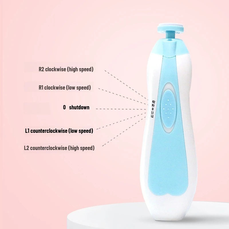 Multifunctional Electric Baby Cutter Trimmer Manicure Tool Set Baby Trimmer Baby Nail File Clippers Toes Fingernail