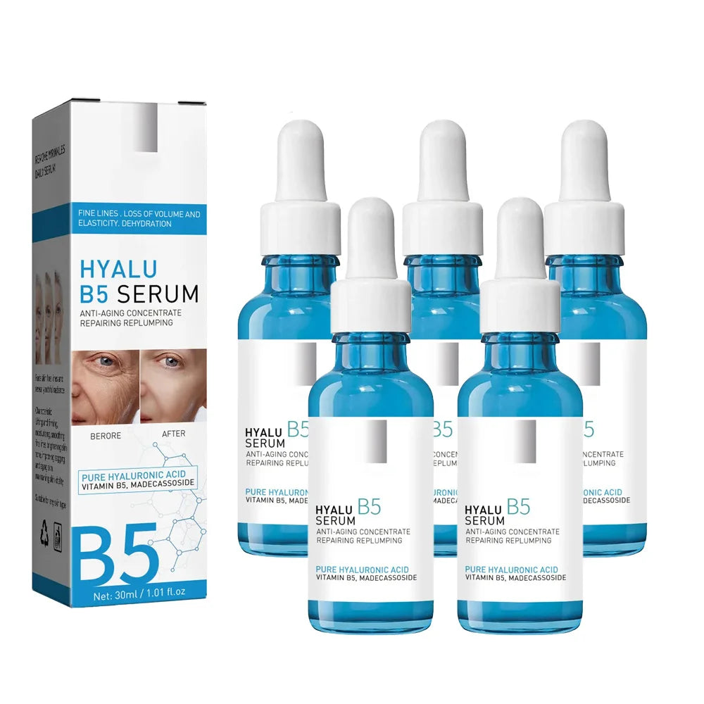 1/3/5pcs B5 Shrink Pores Serum Pure Hyaluronic Acid Lifting Firming Fine Lines Reduce Lightening Dark Circle 30ML Hyalu Essence