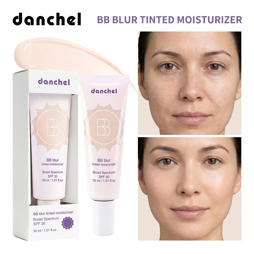Matte Tinted Moisturizer BB Cream Long-Lasting Smooth Foundation Base Medium Coverage Blur Pores Even Skin Tone Non-greasy Makeu