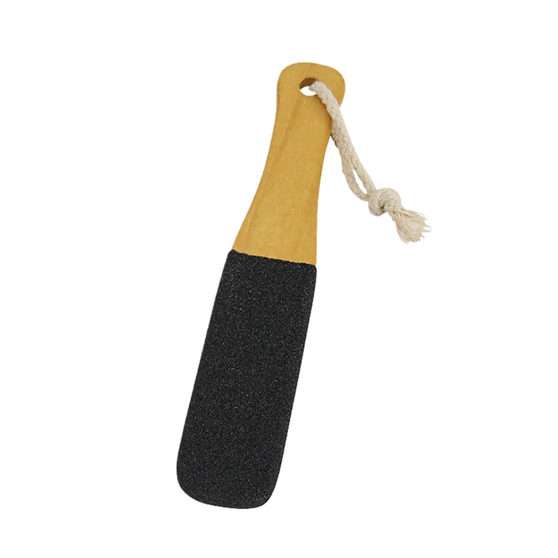 Foot Scrubb Bamboo Handle Foot File360° Natural Pumice Stone Exfoliator Professional Pedicure Tool For Callus Removal Dead Skin