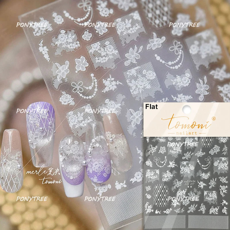 Elegant Pink Purple Flower Rose Colourful Gentle Petal Peach Blossom Metal Shiny Self Nail Art Sticker Decoration Manicure Decal