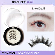 Reusable Magnetic Eyelashes 3D False Mink Lash Natural Wispy Long Manga Eyelash Fashion Korea Eyelash For Lashes Extension