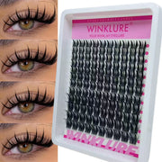 WINKLURE Manga Lash Clusters Spiky Eyelash Clusters Natural Lash Extensions Wispy Lashes Clusters Anmie Style Individual Lashes