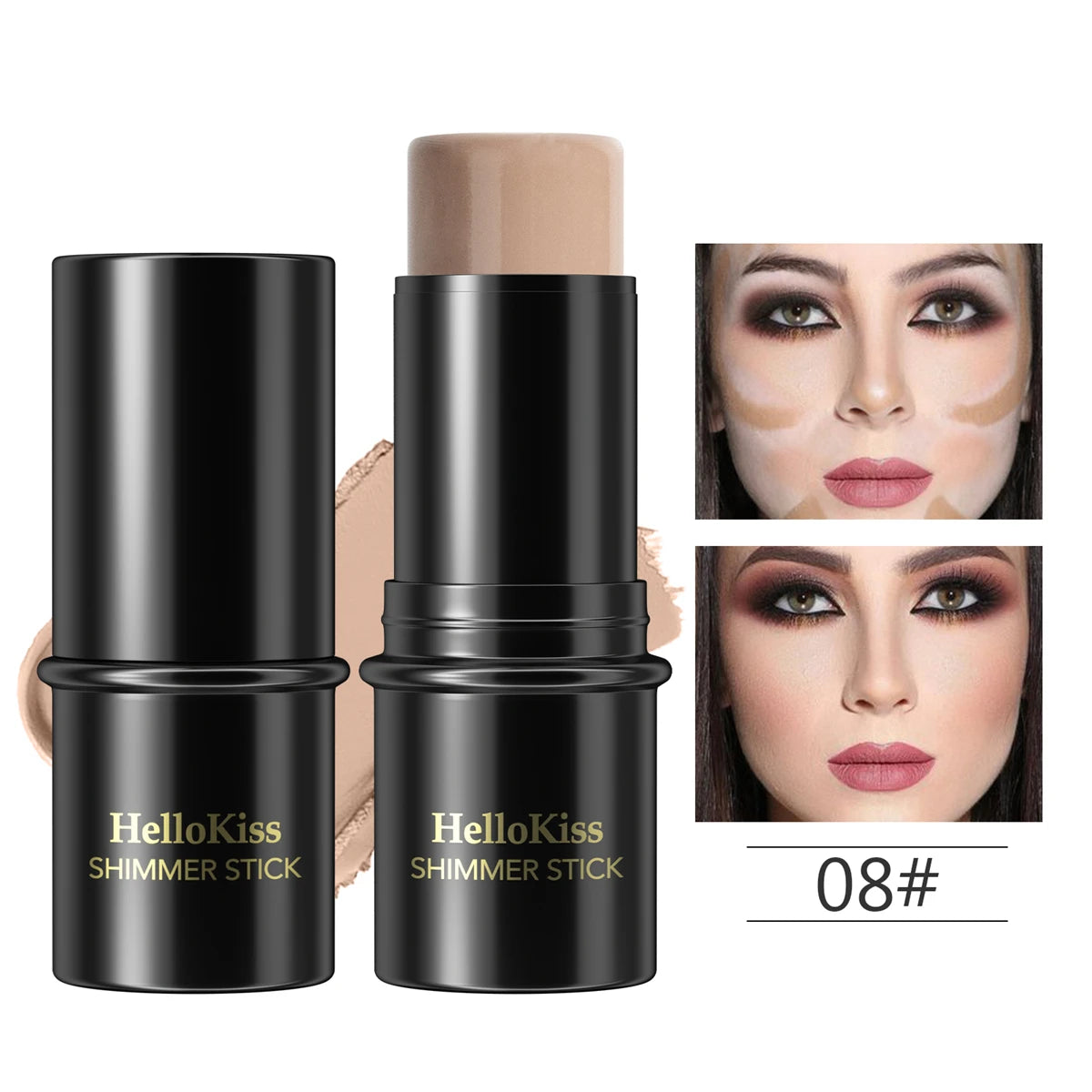Face Bronzer & Contour Stick – Long-Lasting Smooth Formula for Sculpted Definition & Natural Warm Glow