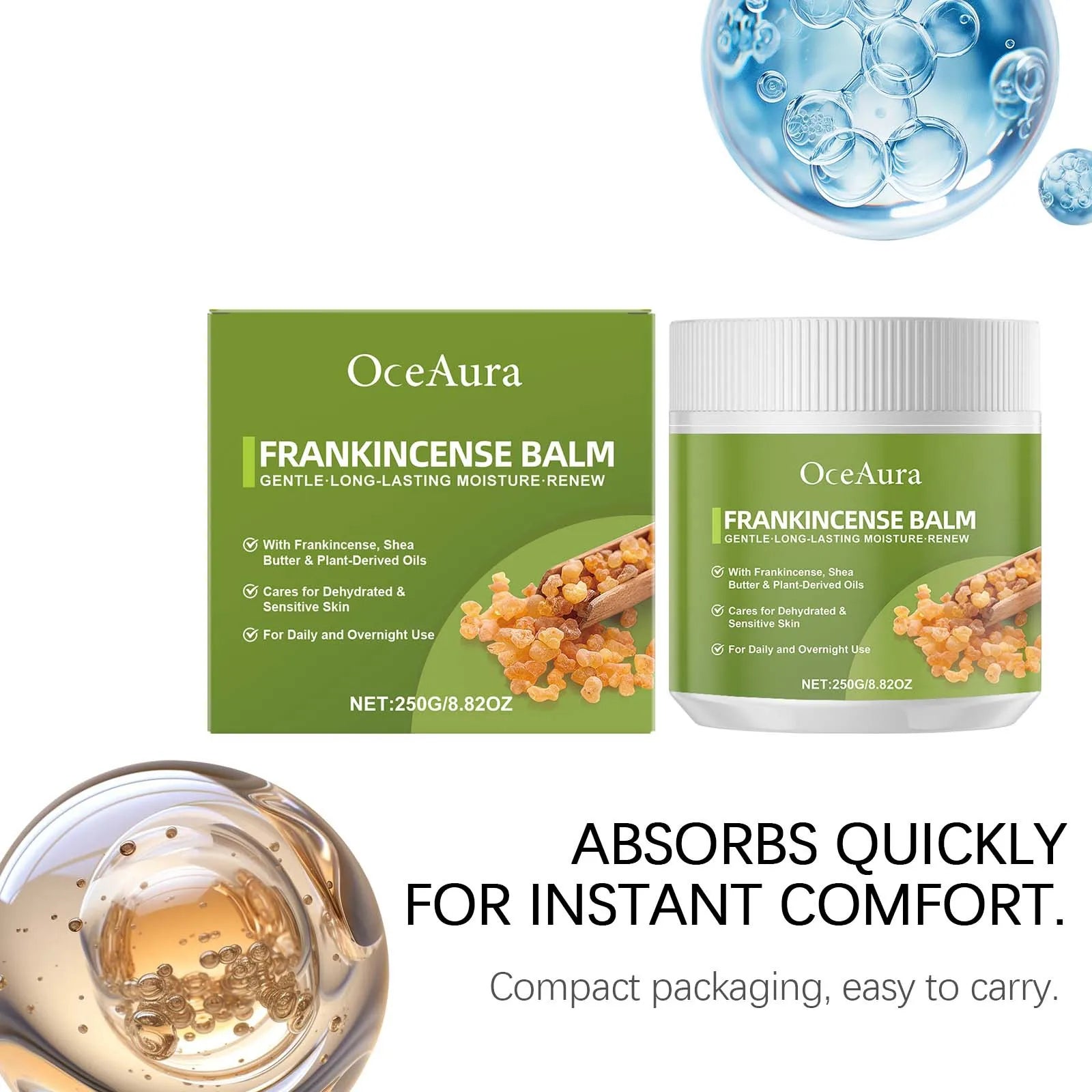 Shea Butter Oil Body Cream Long-Lasting Moisturizing Improve Dryness Deep Nourishing Frankincense Balm Hydrating Body Skin Care