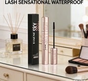 DIAONI Black Waterproof Volumizing Mascara - Sky-High Curl Smudge-Proof Lengthening Long-Lasting Makeup for Eyes