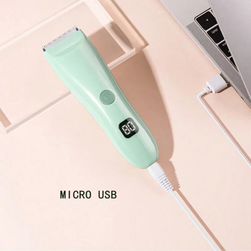 Children's Rechargeable Power Display Electric Clipper Universal Razor Electric Fader Can Be Washed for Babies Hair Clipper