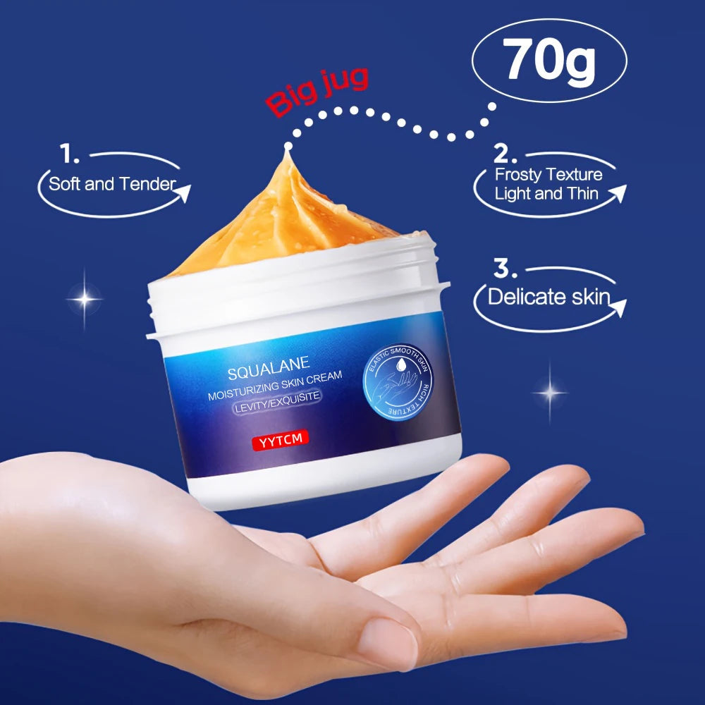 1pc/2pcs Squalane Intensive Repair Foot Cream Heal Cracked Heels, Ultra Moisturizing Dry Skin And Nourishing Foot Skin 70g/pc