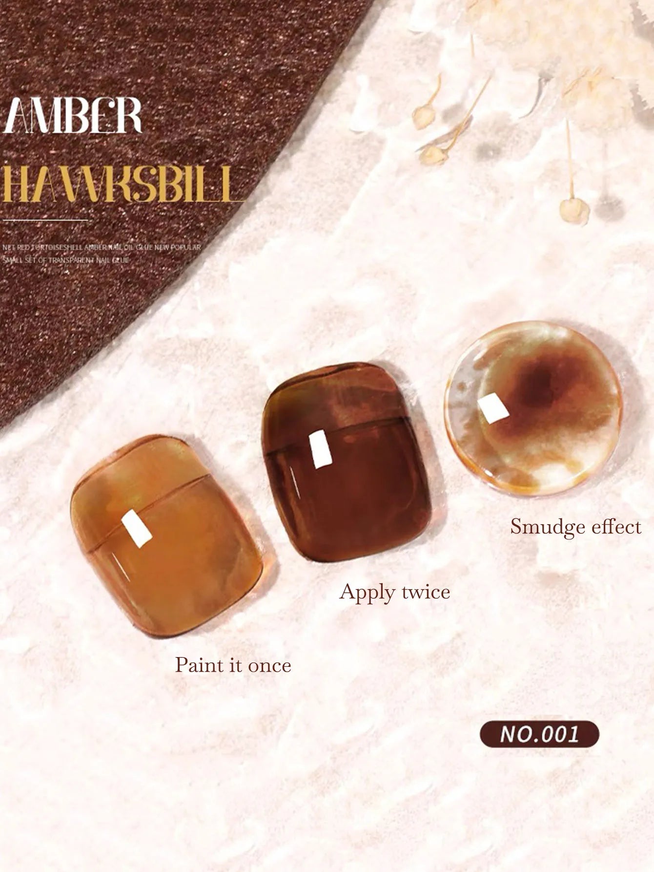 1-6pcs PSK Tortoiseshell Amber Gel Nail Polish 2026 New Autumn Popular Maillard Brown Semi Transparent Amber Dyeing Gel NaIl Art