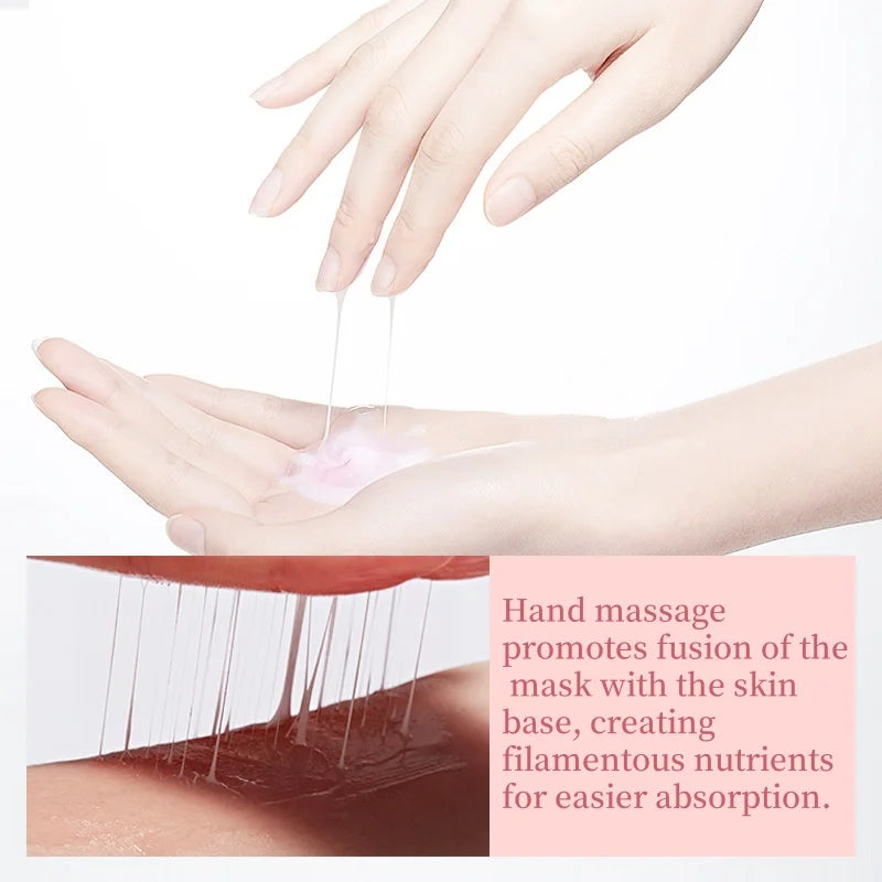 1 Box/30 Packs - Peach Sleeping Mask, Moisturizing and Smoothing the Skin, Leaving It Delicate and Youthful, Portable and Suitable for Home and Travel.