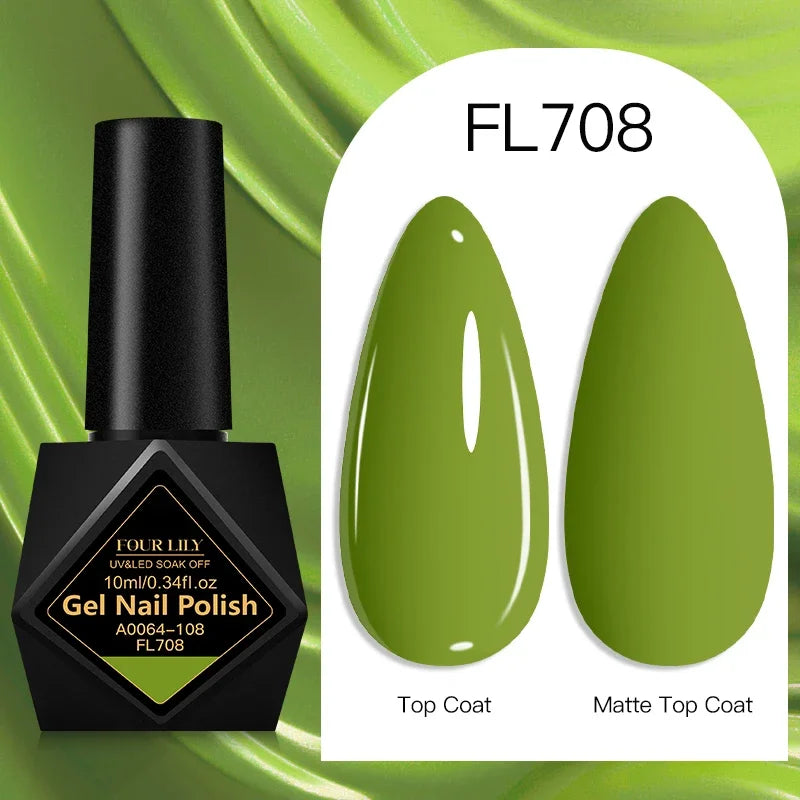 10ml Gel Nail Polish 162 Colors Nail Supplies Vernis Semi Permanent Nail Art Manicure Soak Off LED UV Gel Nail Varnishes Summer