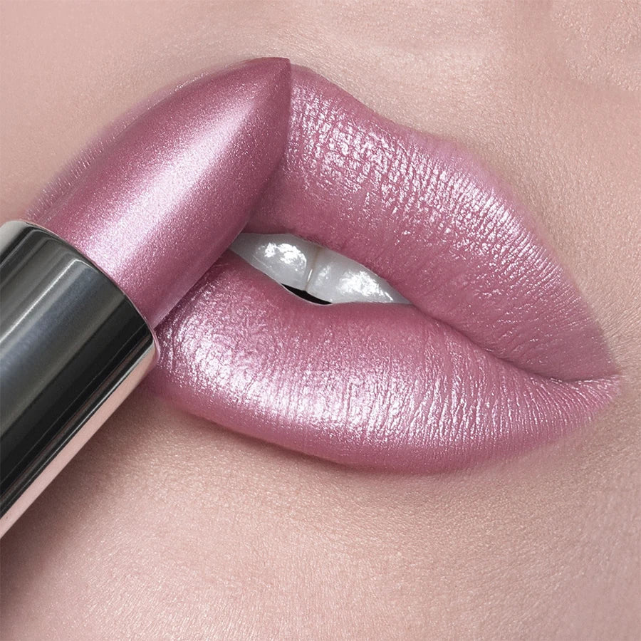 21Colors Bold & Intense Glitter Shiny Metallic Lipstick Pearlescent Lip Tint,Long Lasting Lip Senior Matte Lip Makeup Gifts for