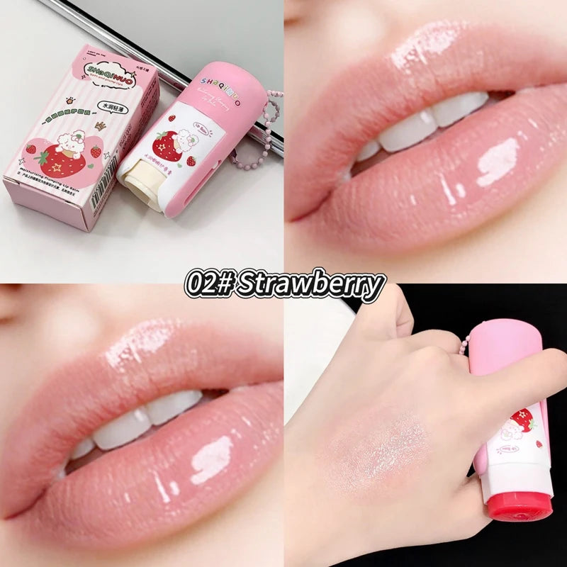SHAQINUO Lip Balm 9g Moisturizing Deep Hydrating Anti-Dry Crack Repair Lip Lines Student Colorless Lip Care
