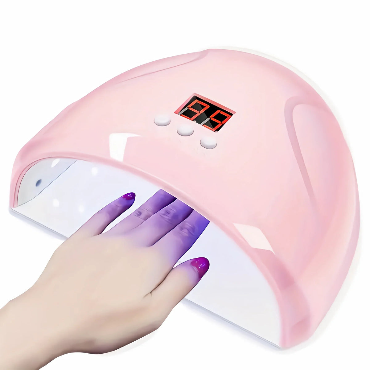 LULAA Portable Nail Lamp Professional Fast Curing Nail Dryer UV LED Nail Light for Acrylic Nails Gel Polish Travel Home