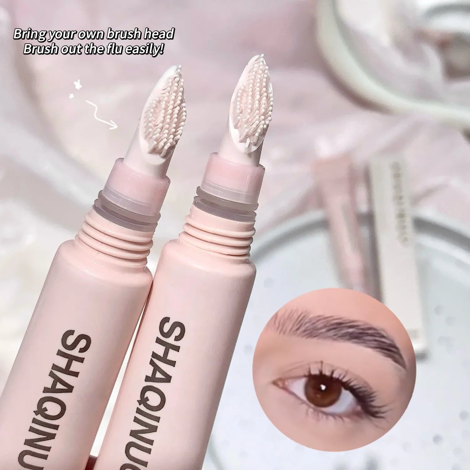 3D Lamination Brow Gel, SHAQINUO Waterproof & Smudge-Proof, Long Lasting Hold, Feathered Eyebrows, Affordable