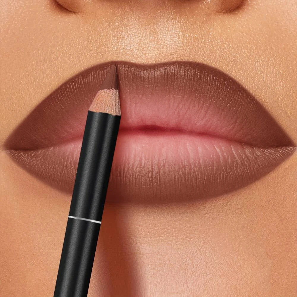 Ultra-Long Lasting Matte Lip Liner Pen, Smudge-Proof & Clump-Free, Full Lip Makeup Effect, Waterproof Lip Pencil