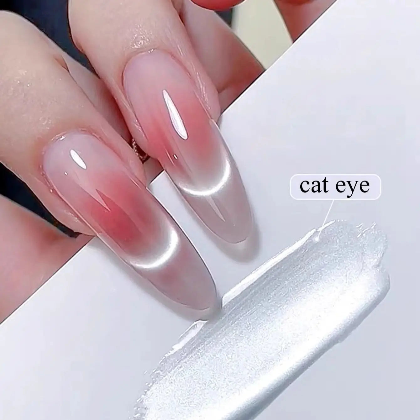 1-9pcs TC Flow Light White Cat Eye Gel Nail Polish Ultra Shine Soak Off UV Gel Mirror Glass Cat Magnet Gel Varnish Nail Supplies