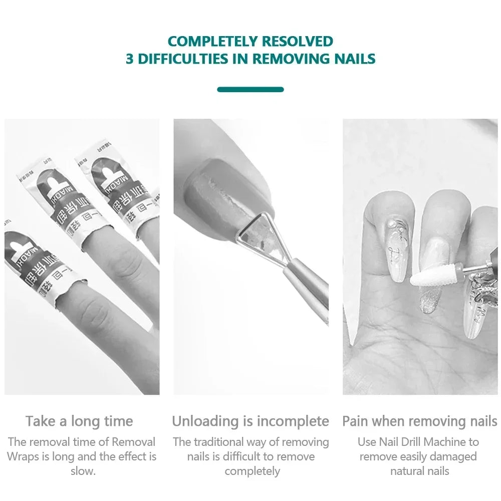 NAILPOP 15ml Magic Gel Polish Remover 3-5 Mins Fast Remove Varnish Soak Off UV LED Cleaner Top Coat Function Gel Remove Tool